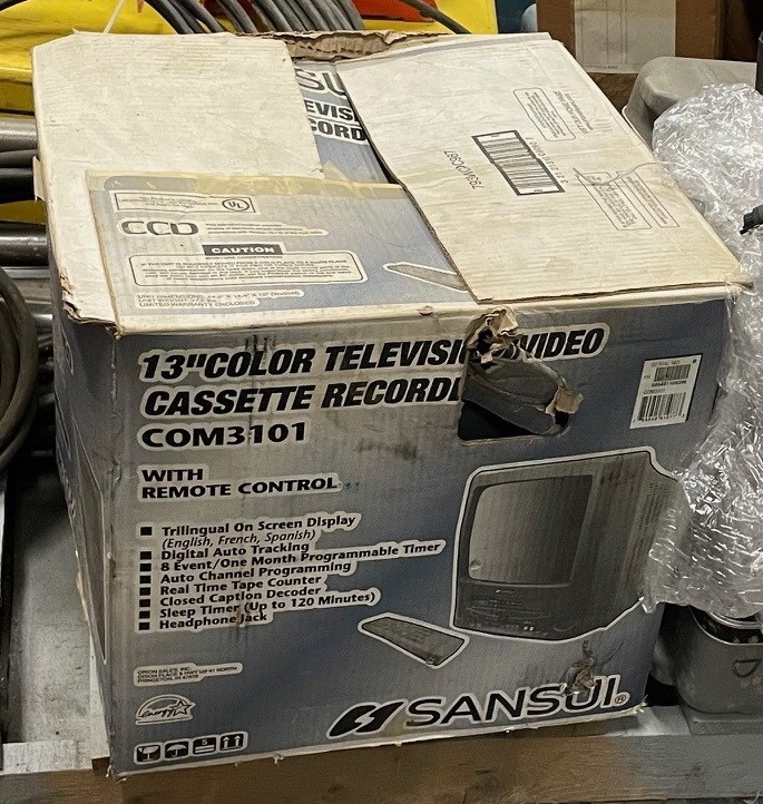 Sansui 13" Color TV w/ VHS Combo